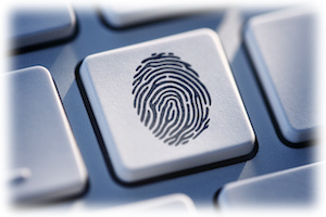 fingerprint on keyboard